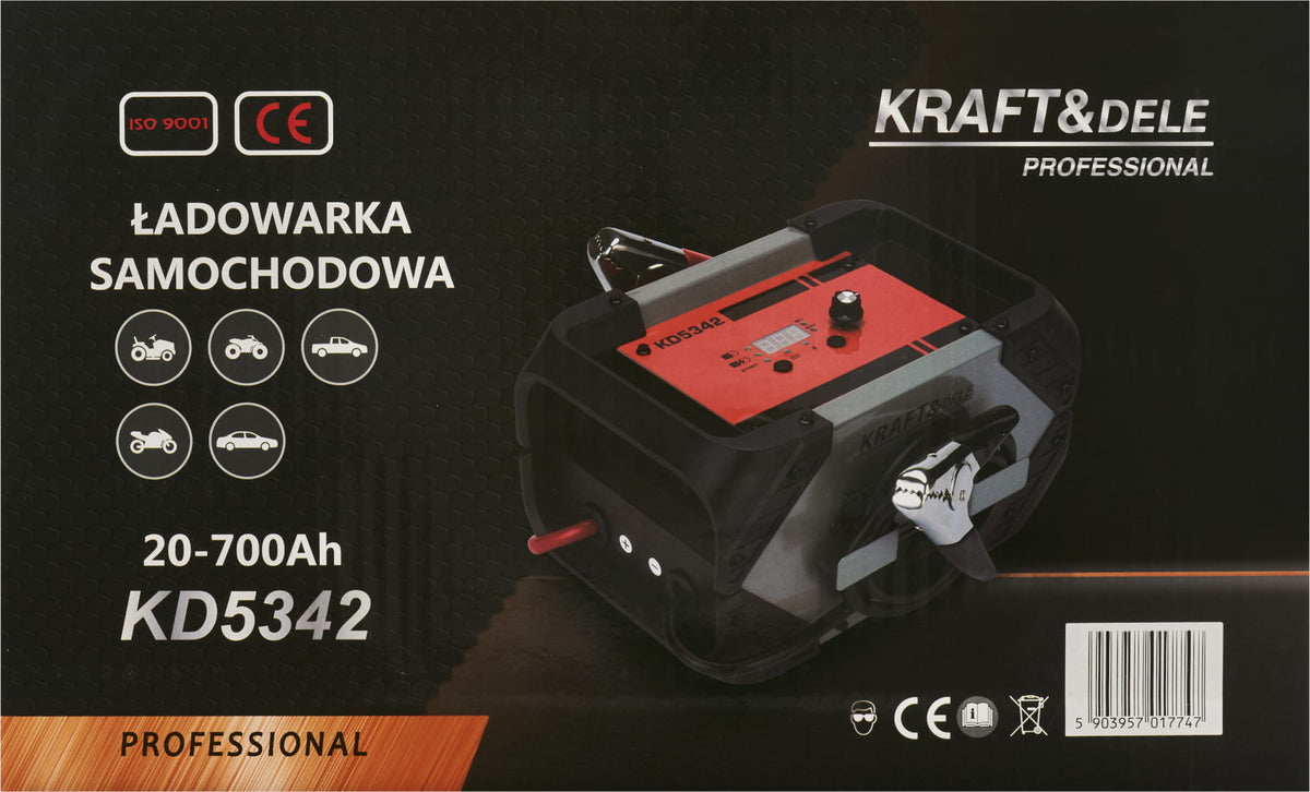 Prostownik z rozruchem 20-700Ah 12/24V 85A KD5342 16