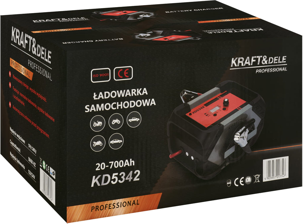 Prostownik z rozruchem 20-700Ah 12/24V 85A KD5342 15