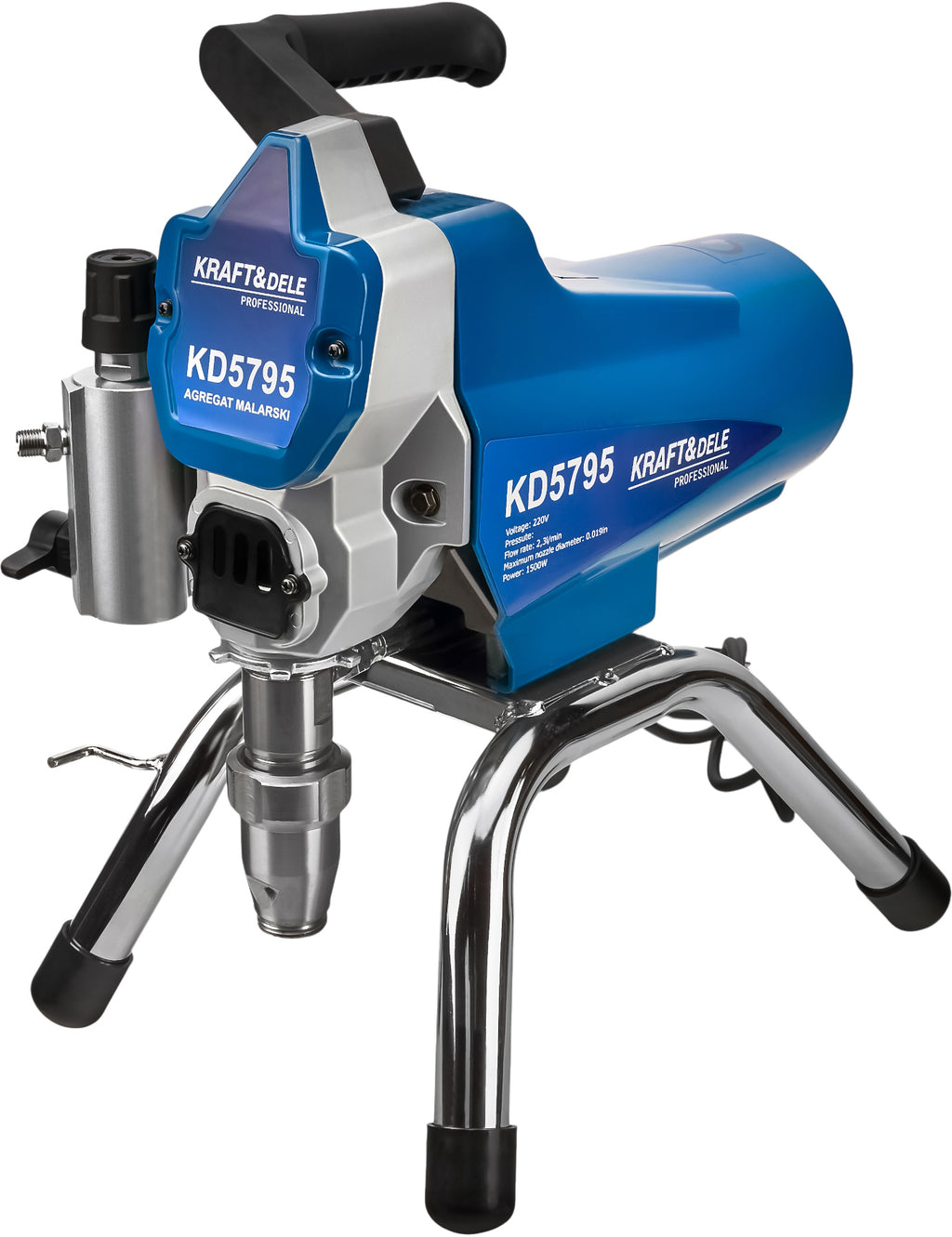 Pompa Airless de Zugravit 1500W 2,3L/min, Kraft&Dele KD5795 3