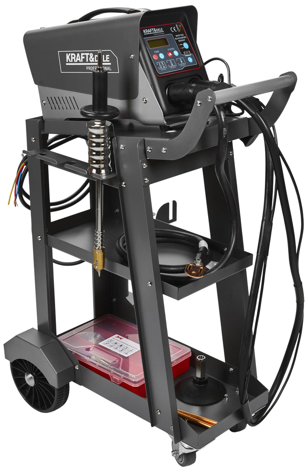 Spotter Caroserii Auto, cu Accesorii si Carucior, 4000A, Kraft&Dele KD5997_2