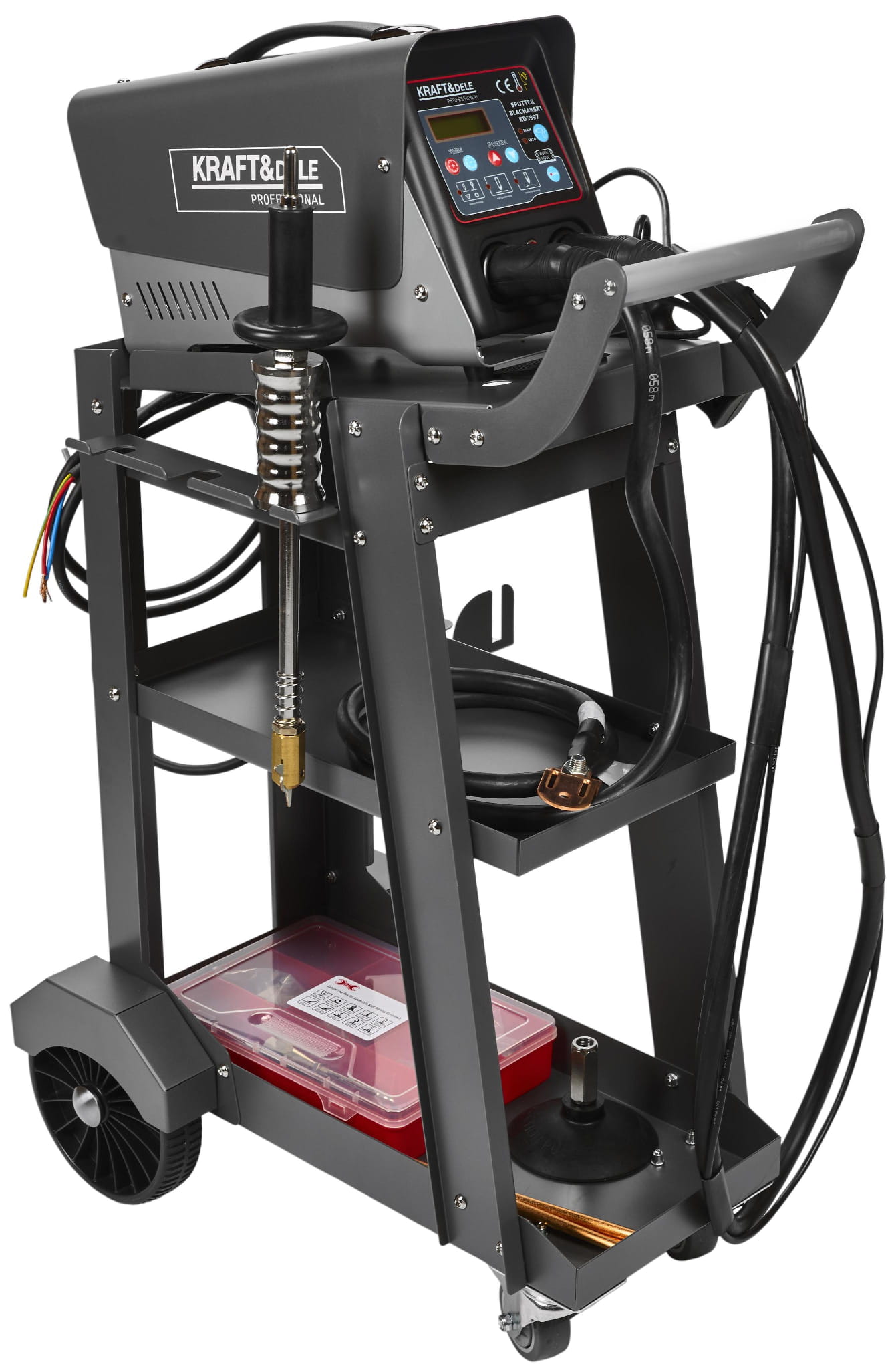 Spotter Caroserii Auto, cu Accesorii si Carucior, 4000A, Kraft&Dele KD5997_2