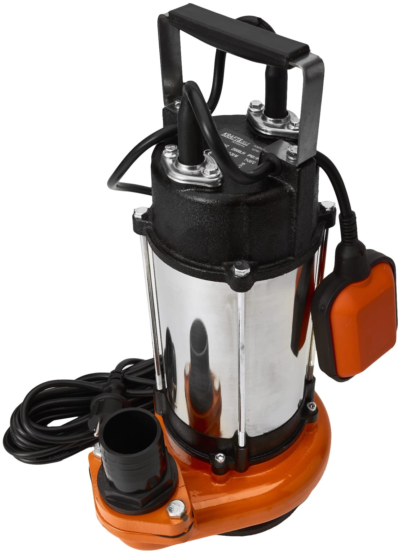Apa Murdara cu Tocator Pump 230V, 2900W, Debit 300l/min, H 20m, Submersibila, Kraft&Dele KD768