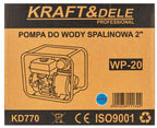 Motopompa Apa 5.5cp, 2 " , 660l/min, Kraft&Dele KD770