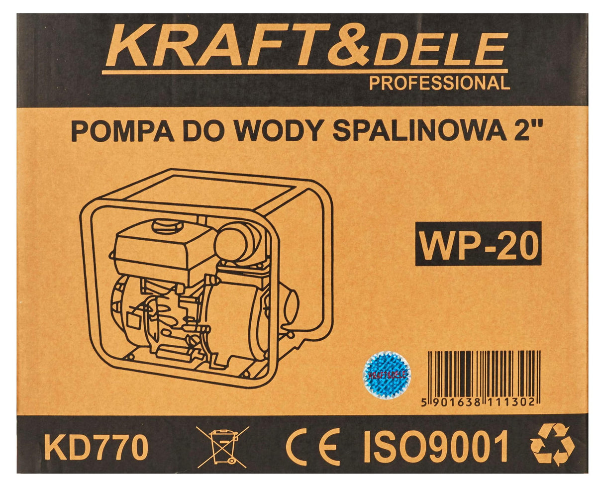 Motopompa Apa 5.5cp, 2 " , 660l/min, Kraft&Dele KD770
