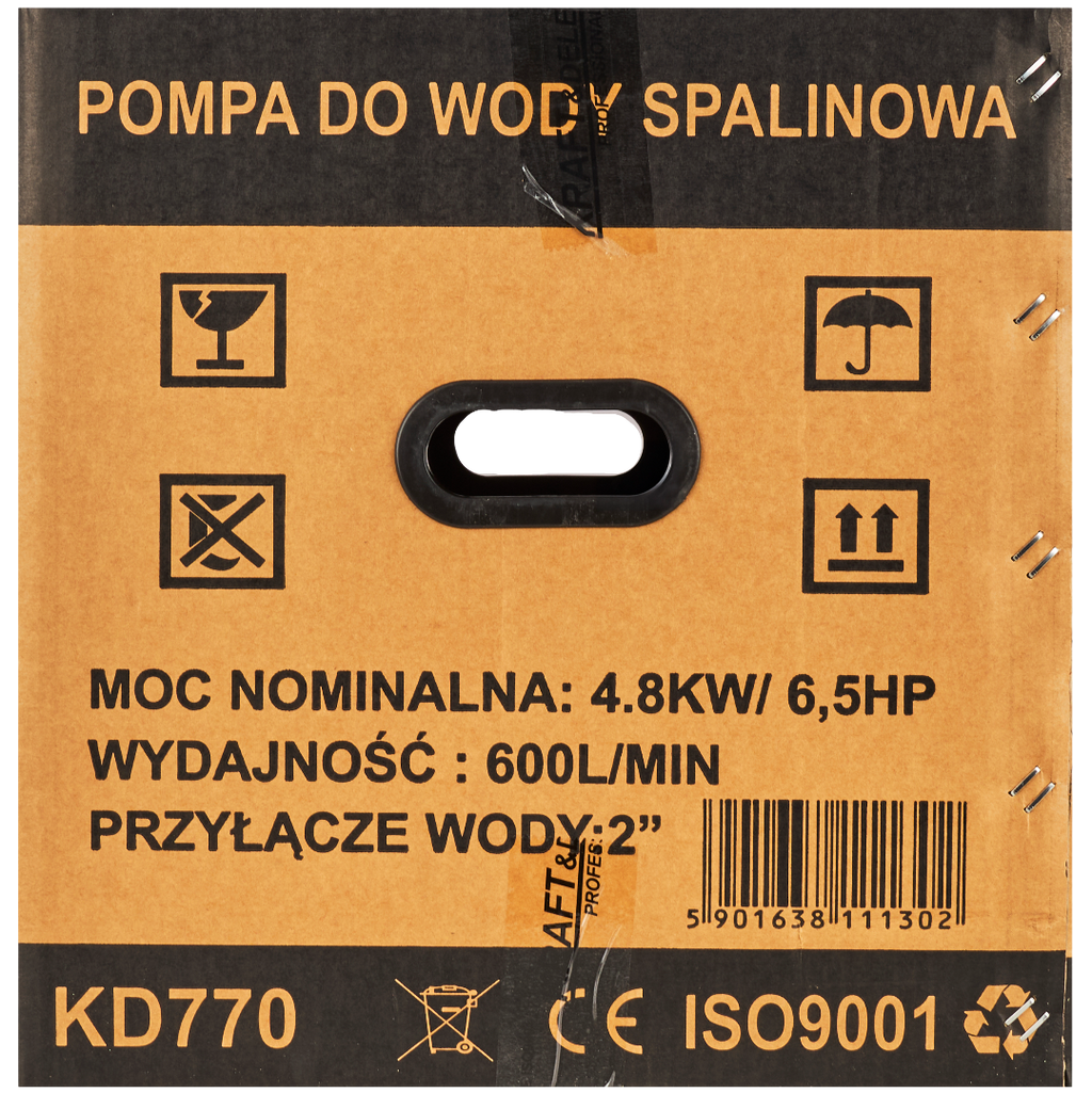 Motopompa Apa 5.5cp, 2 " , 660l/min, Kraft&Dele KD770