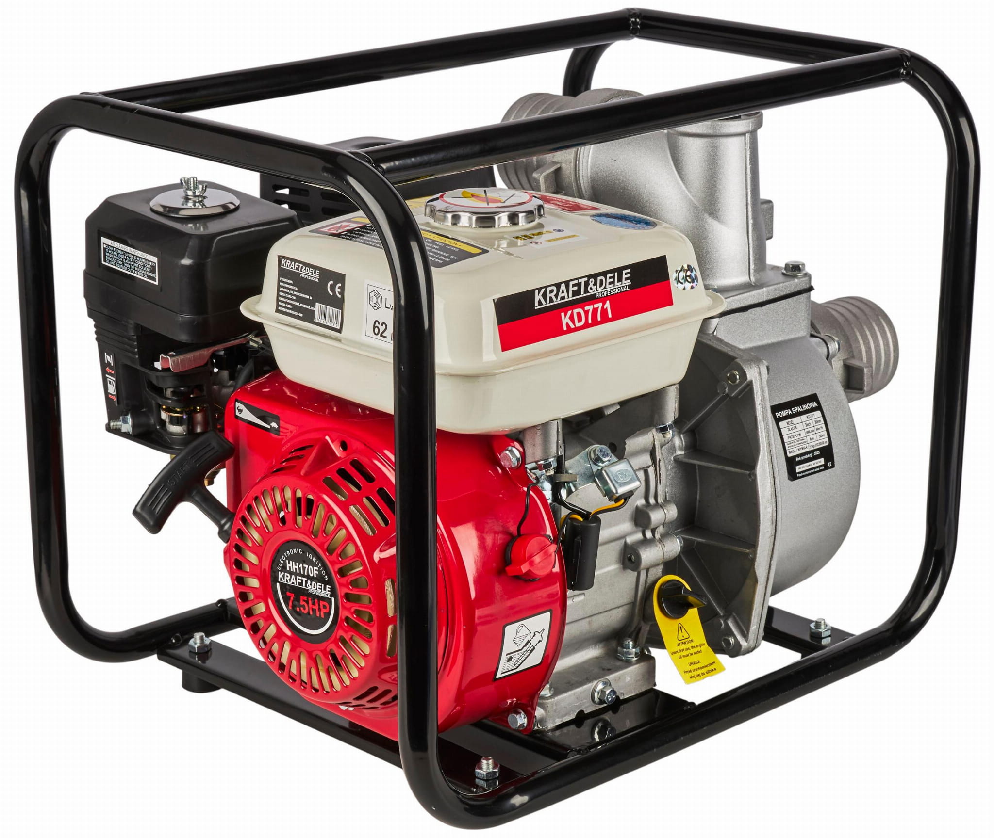Motopompa Apa 6.5cp, 3 " , 1000l/min, Kraft&Dele KD771