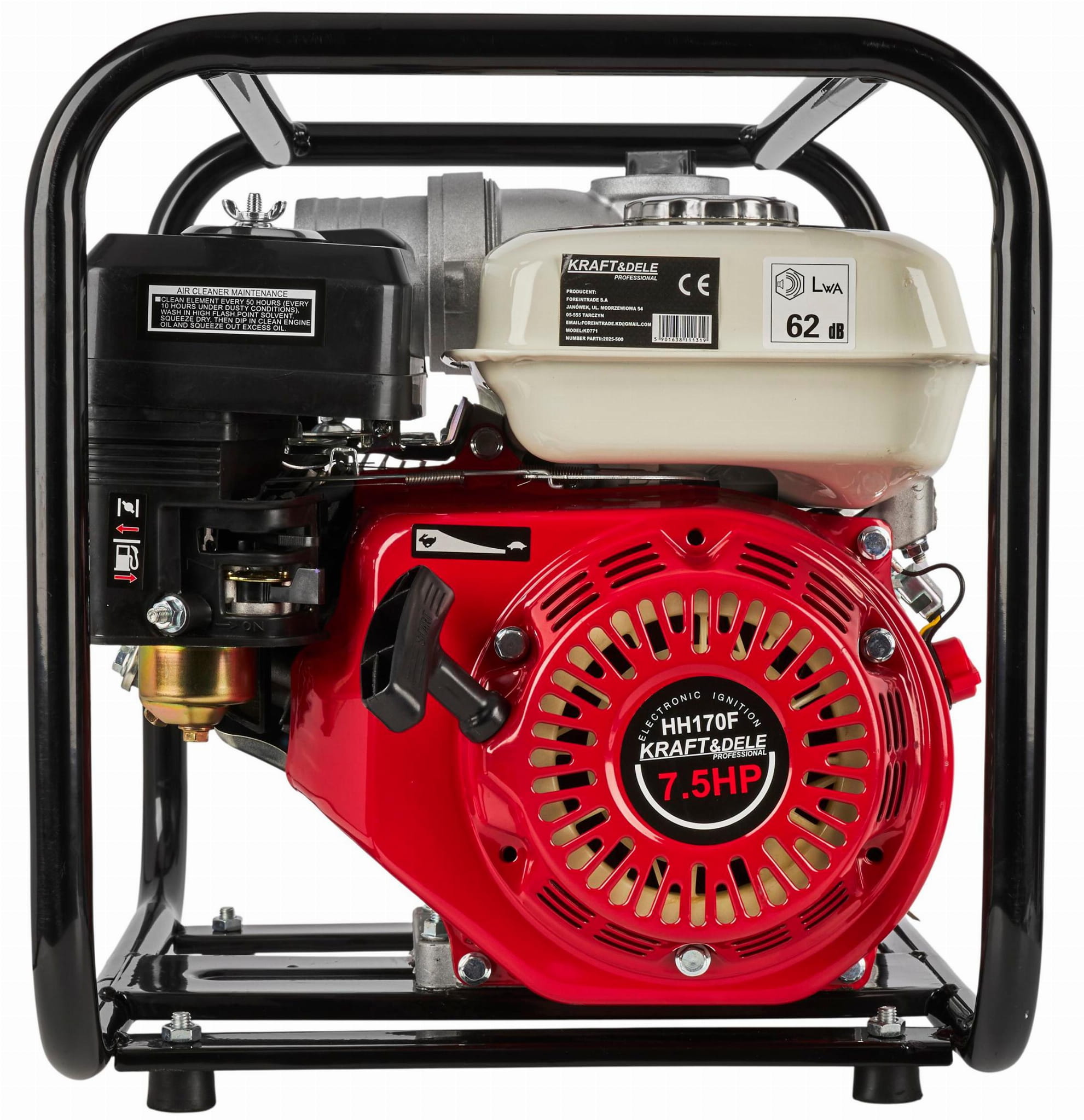 Motopompa Apa 6.5cp, 3 " , 1000l/min, Kraft&Dele KD771