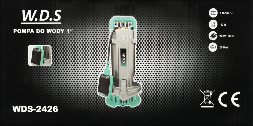 Pompa pentru Apa 2200W 1" 15000l/h + Plutitor, Kraft&Dele WDS2426