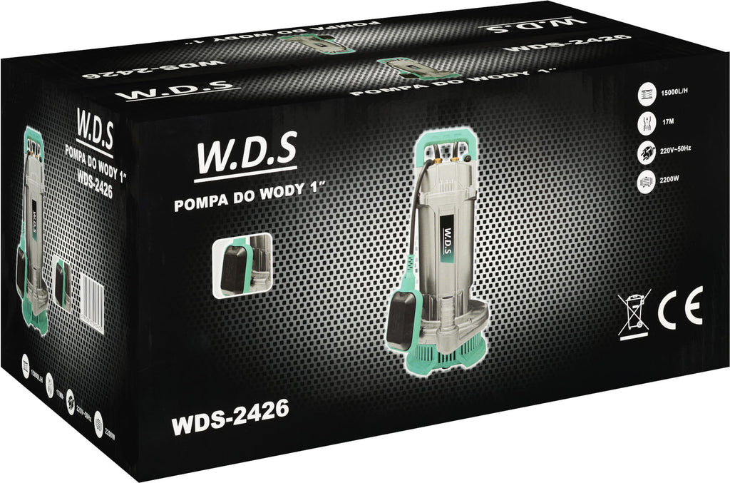 Pompa pentru Apa 2200W 1" 15000l/h + Plutitor, Kraft&Dele WDS2426