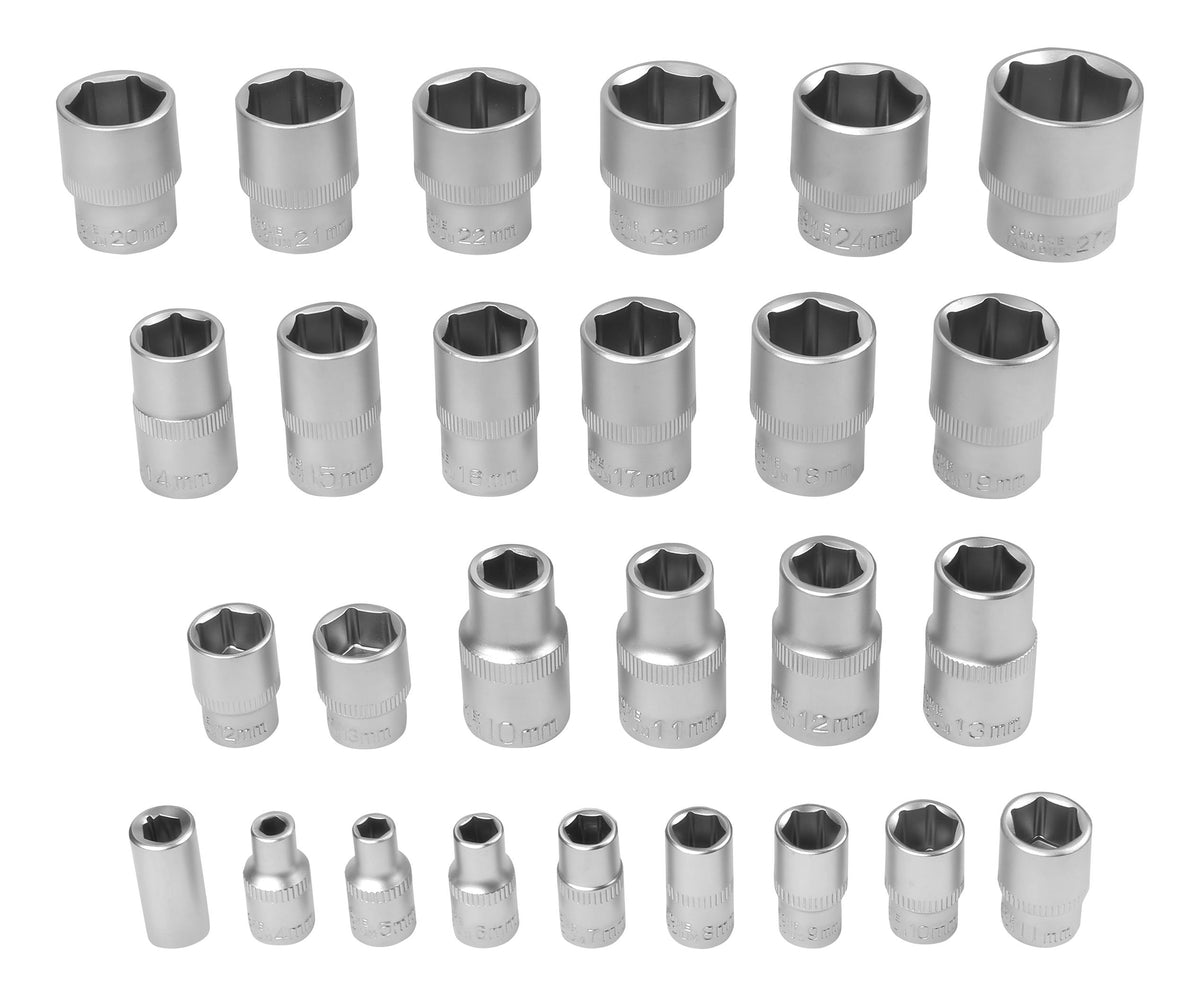 Set Chei Tubulare 72 Piese 1/4 si 1/2 Inch cu 2 Clichete si Biti in Valiza, Kraft&Dele KD11355 5