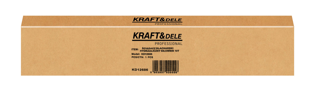 Cilindru Hidraulic Tinichigerie 10T cu 2 Carlige Cursa 130mm, Kraft&Dele KD12686 14