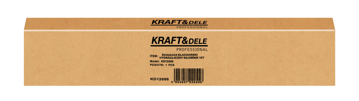 Cilindru Hidraulic Tinichigerie 10T cu 2 Carlige Cursa 130mm, Kraft&Dele KD12686 14