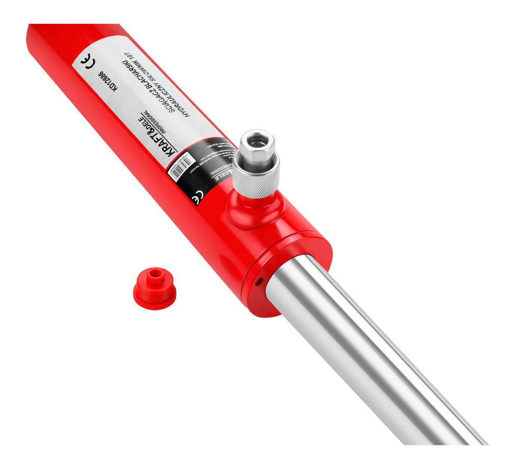 Cilindru Hidraulic Tinichigerie 10T cu 2 Carlige Cursa 130mm, Kraft&Dele KD12686 11