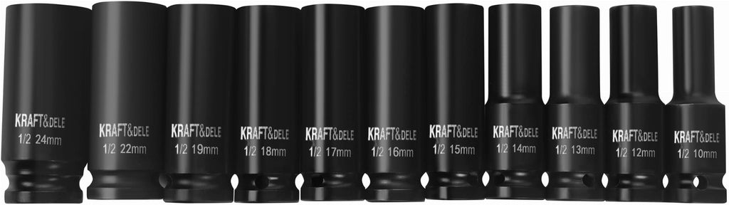 Chei Tubulare de Impact 1/2" 11 Buc, Kraft&Dele KD11869