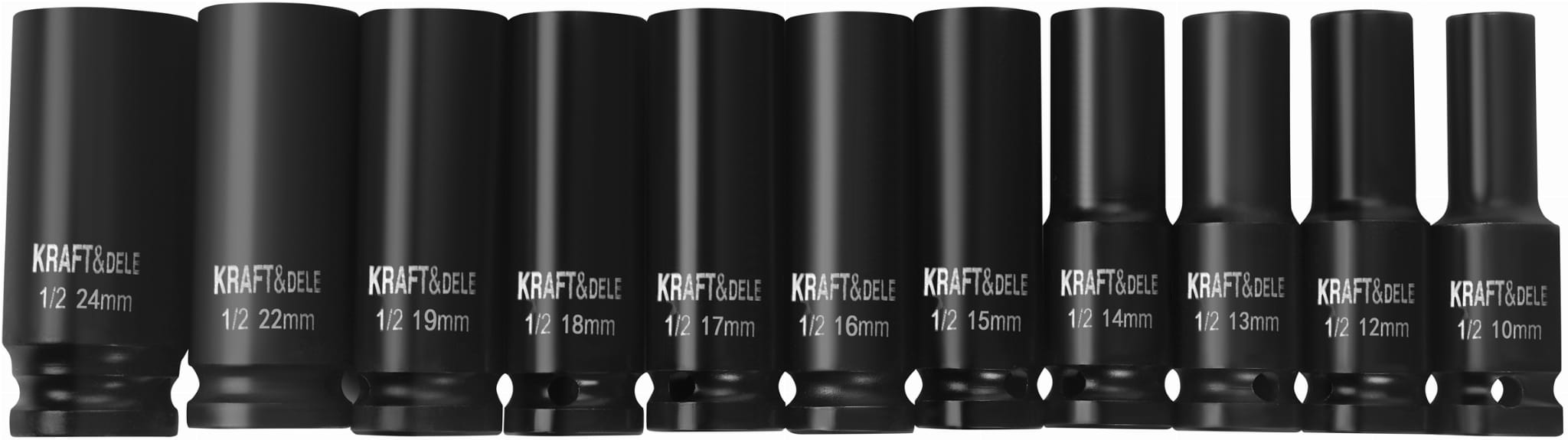 Chei Tubulare de Impact 1/2" 11 Buc, Kraft&Dele KD11869