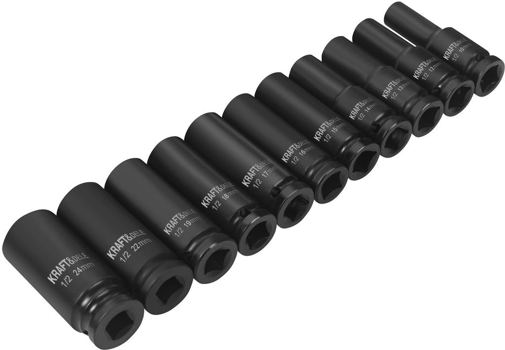 Chei Tubulare de Impact 1/2" 11 Buc, Kraft&Dele KD11869