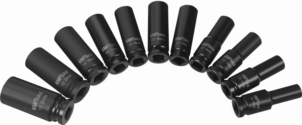 Chei Tubulare de Impact 1/2" 11 Buc, Kraft&Dele KD11869
