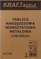 TABLICA NARZĘDZIOWA WARSZTATOWA METALOWA 120x60cm KD11898 23
