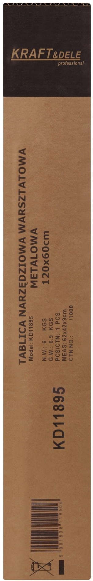 TABLICA NARZĘDZIOWA WARSZTATOWA 120x60CM KD11895 14