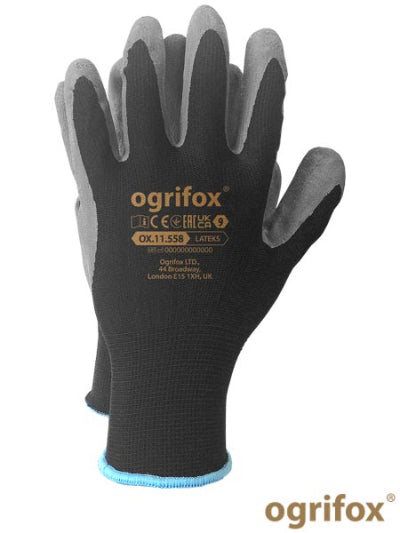 Set manusi de lucru 12 buc OX-LATEKS_BS9 Ogrifox