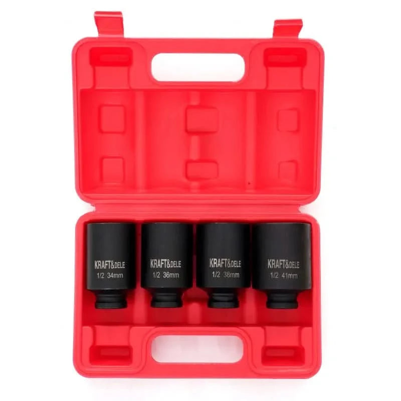 Trusa tubulare de impact 1/2" 34 , 36 , 38 , 41 mm , 4 buc , Kraft&Dele KD11753