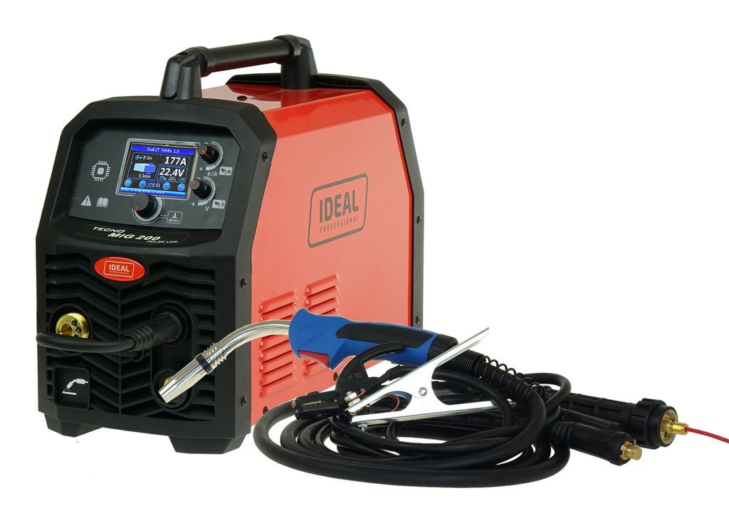 Aparat de sudura profesional dublu puls aluminiu MIG MAG TIG MMA 4x4 Technomig TMIG200P - imaginea 2