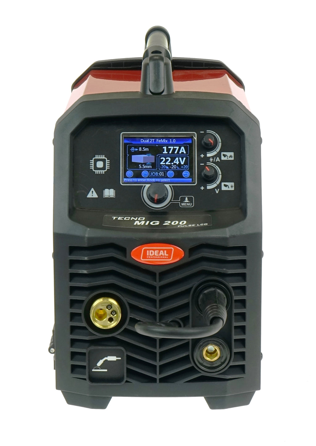 Aparat de sudura profesional dublu puls aluminiu MIG MAG TIG MMA 4x4 Technomig TMIG200P - imaginea 3