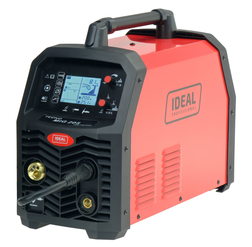 Aparat de Sudura Invertor MIG/MAG/TIG/MMA Synergic 205A 230V, TECNO MIG 205 LCD B-TMIG205LCDV3