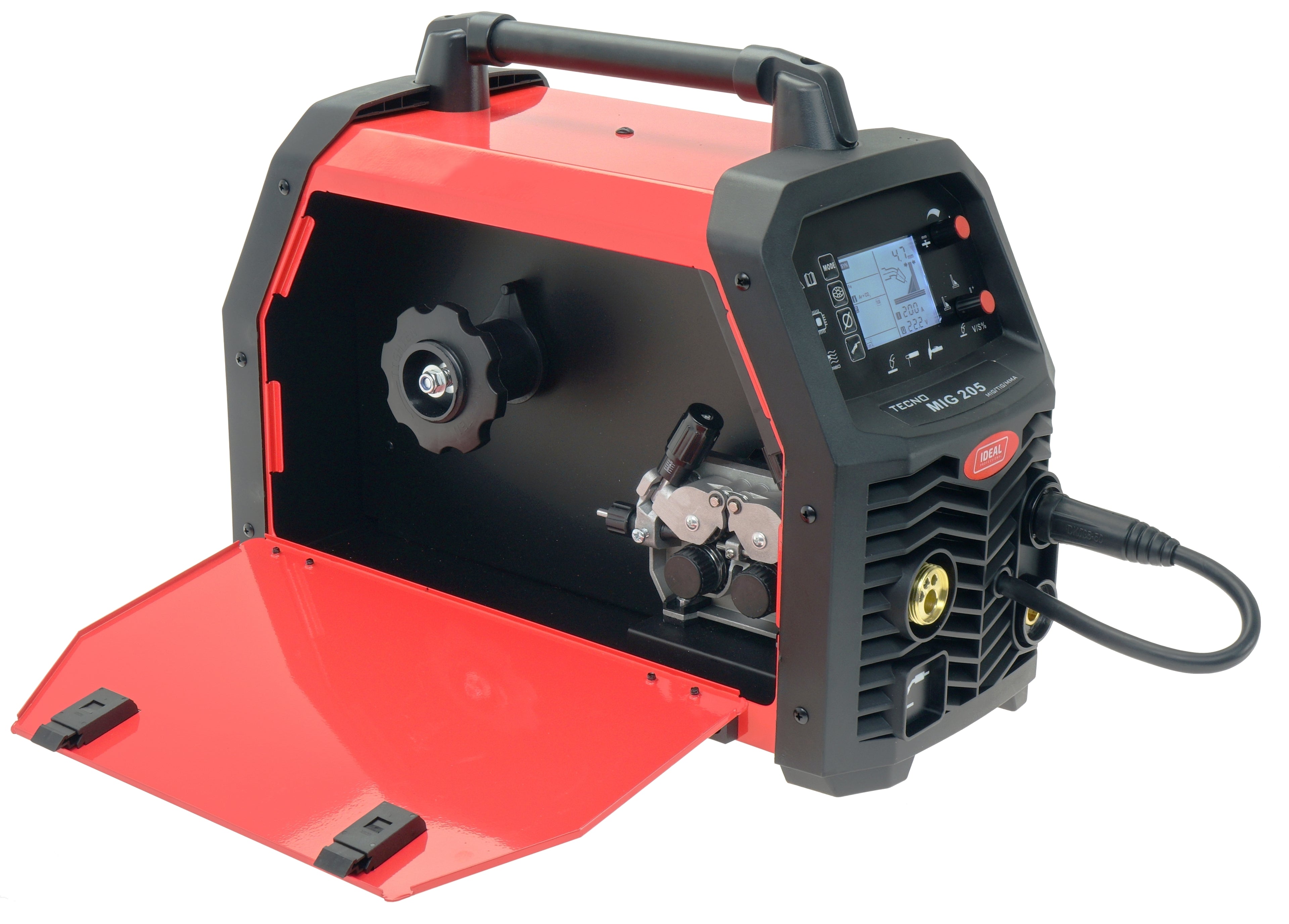 Aparat de Sudura Invertor MIG/MAG/TIG/MMA Synergic 205A 230V, TECNO MIG 205 LCD B-TMIG205LCDV3