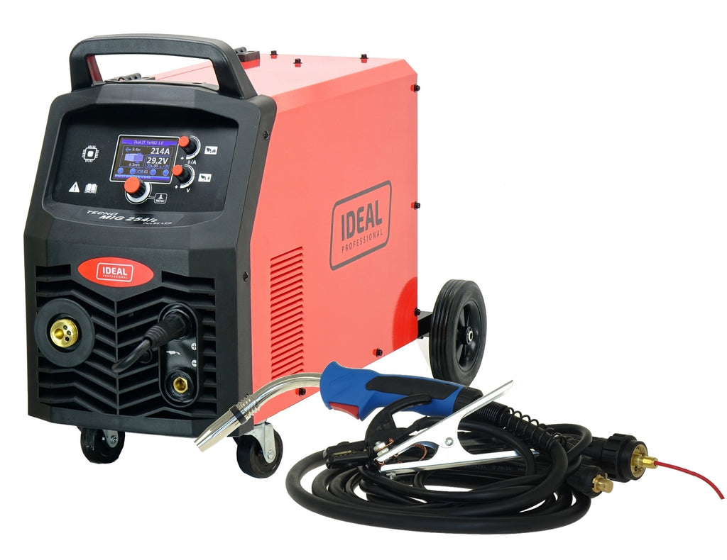 Aparat de sudura profesional dublu puls aluminiu MIG MAG TIG MMA 4x4 Technomig TMIG254PLCD - imaginea 3