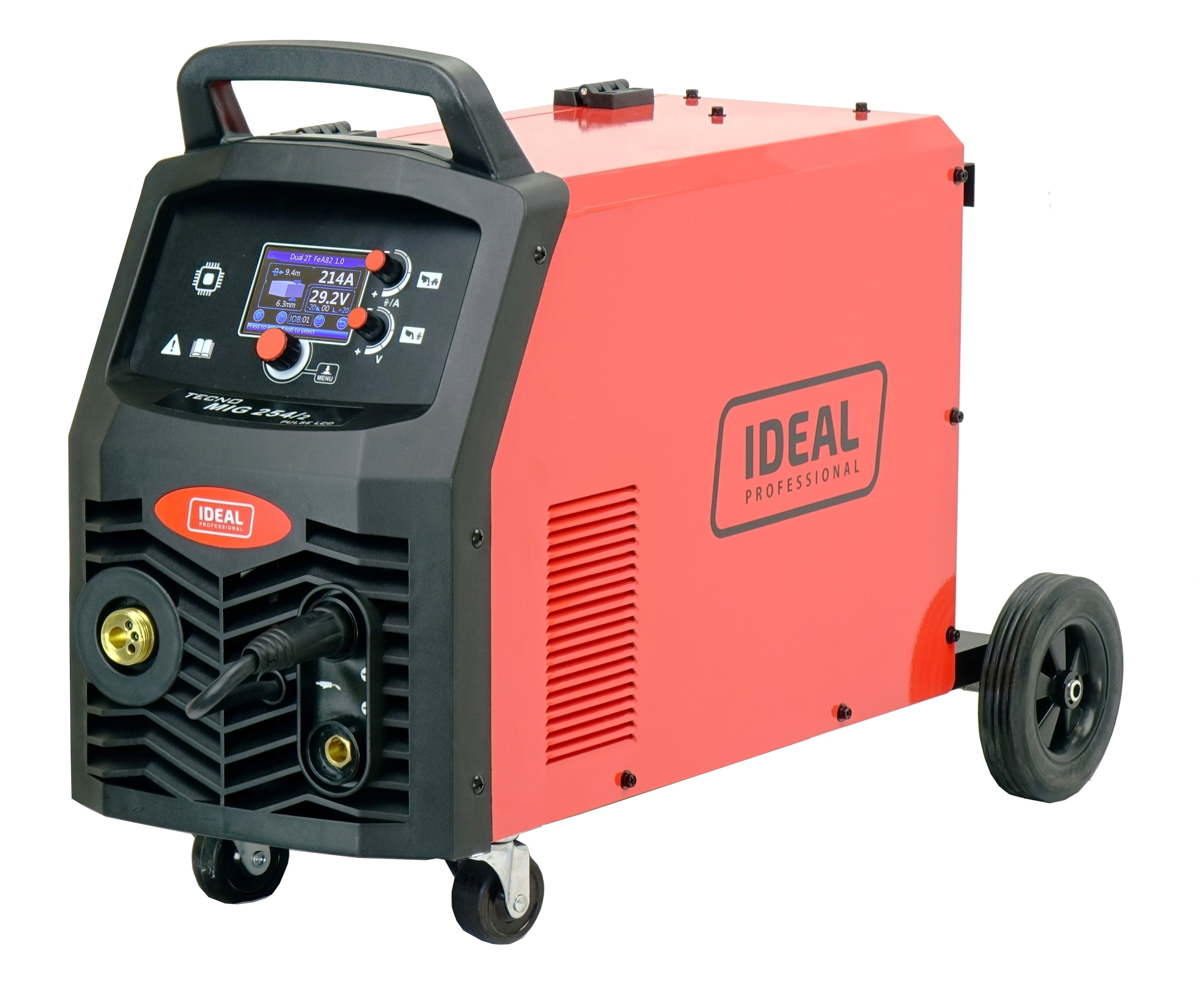 Aparat de sudura profesional dublu puls aluminiu MIG MAG TIG MMA 4x4 Technomig TMIG254PLCD - imaginea 10