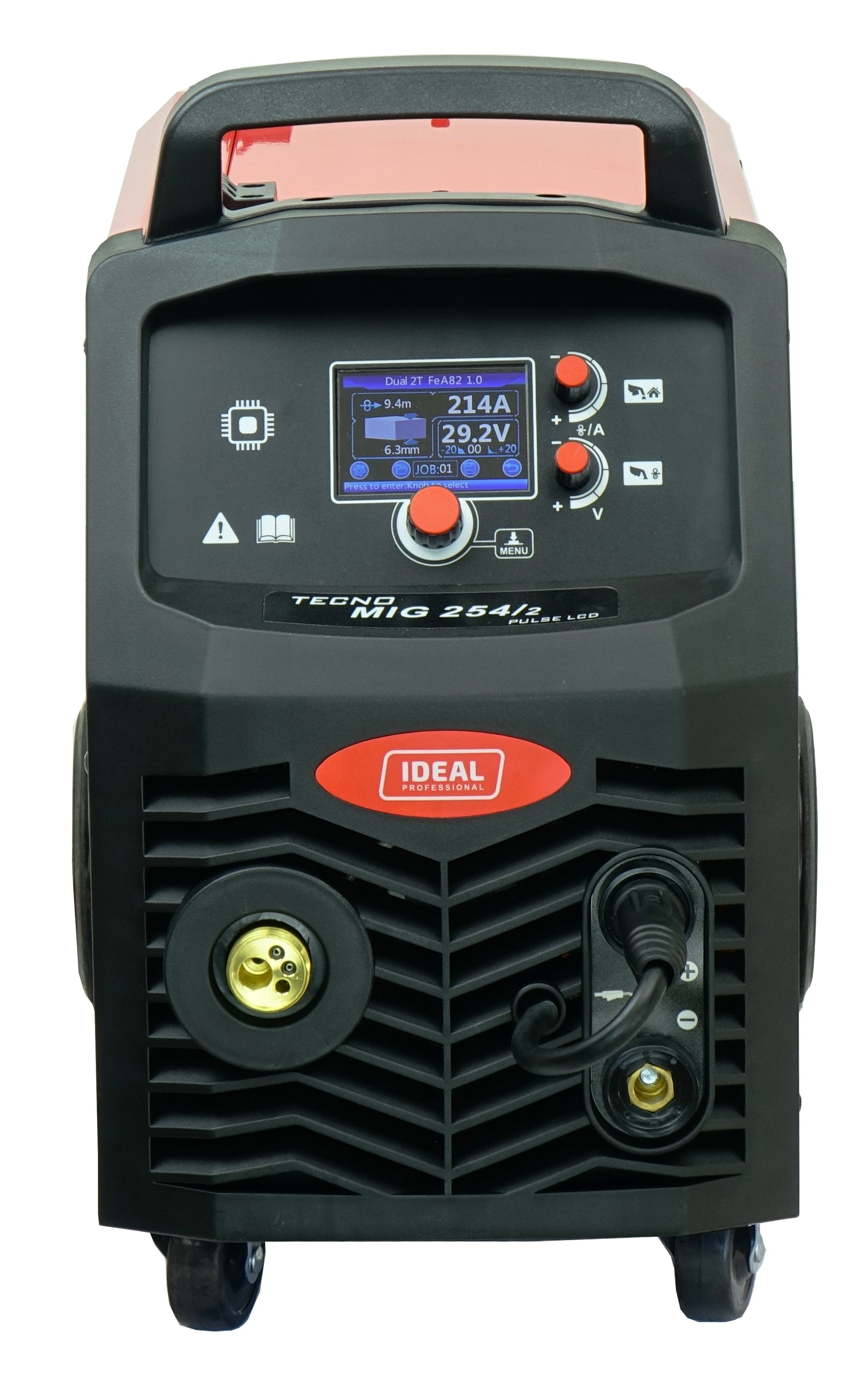 Aparat de sudura profesional dublu puls aluminiu MIG MAG TIG MMA 4x4 Technomig TMIG254PLCD - imaginea 11