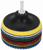 Set de Discuri Diamantate Gradatie 50 - 3000, Adaptor M12, Disc, Manusi, Kraft&Dele WDS2212