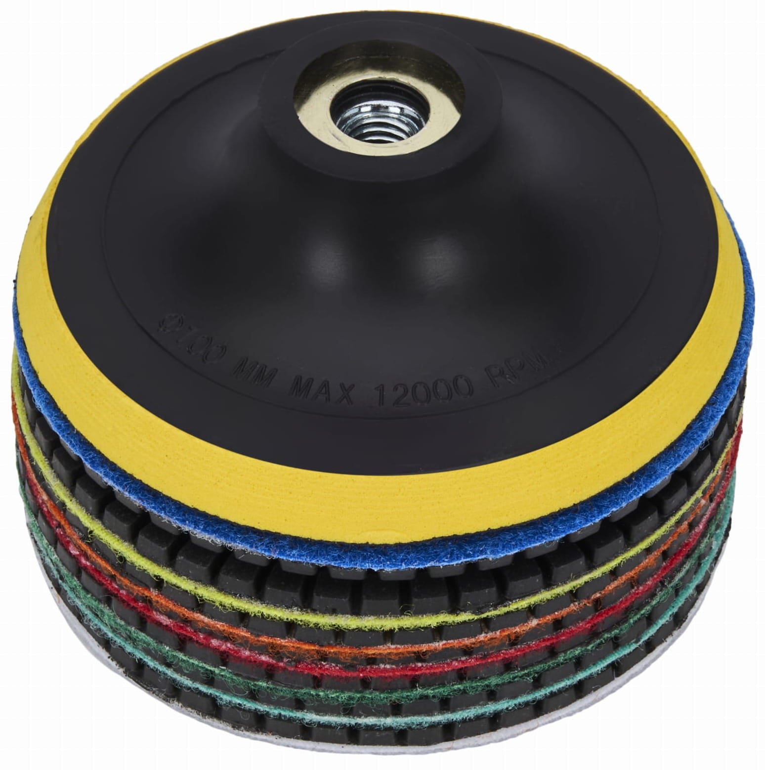 Set de Discuri Diamantate Gradatie 50 - 3000, Adaptor M12, Disc, Manusi, Kraft&Dele WDS2212