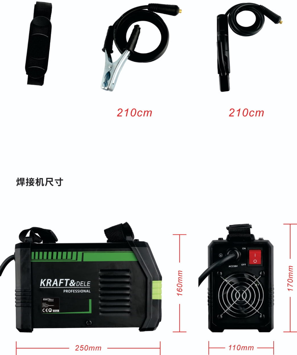 Aparat Sudura MMA Tiglift Pulse 330A, Kraft&Dele KD1781