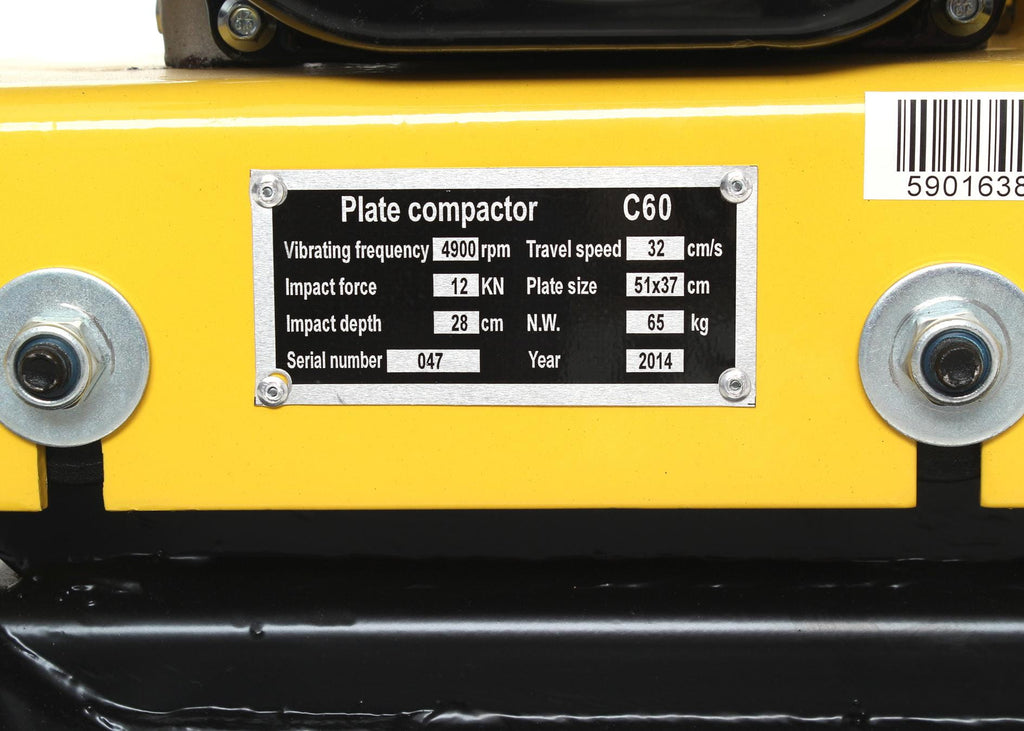 Placa Compactoare C60 60 kg pentru Compactare Sol si Pavaj, Kraft&Dele KD1180