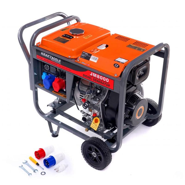 Generator de curent diesel 8 kW 80% 230/380V , Kraft&amp;Dele KD126