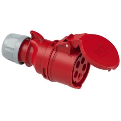 Priza pe cablu 5P 32A 380V IP44 , APCE APCE-225-6