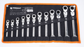 Set 12 chei clichet articulate 12 piese 8-19mm , Powermat PM1176