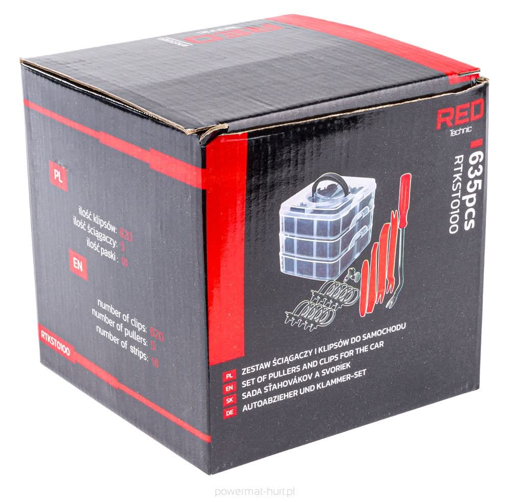 Cleme si agrafe auto 635 buc , Redtechnic RTKST0100 - imaginea 14