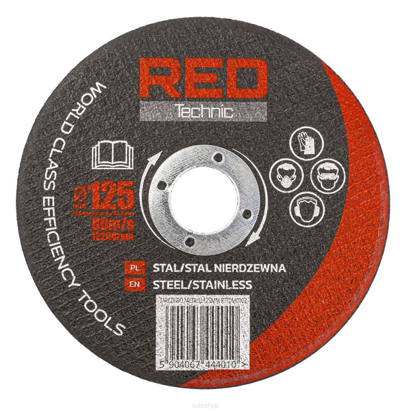 Disc debitat metal 125mm , set 50buc , Redtechnic RTTDM0102