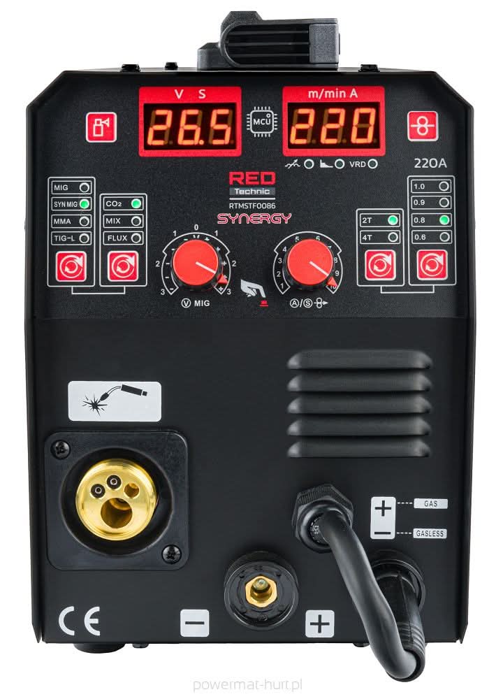 Aparat de sudura migomat MIG MAG MMA LIFT-TIG , Redtechnic RTMSTF0086 - imaginea 4