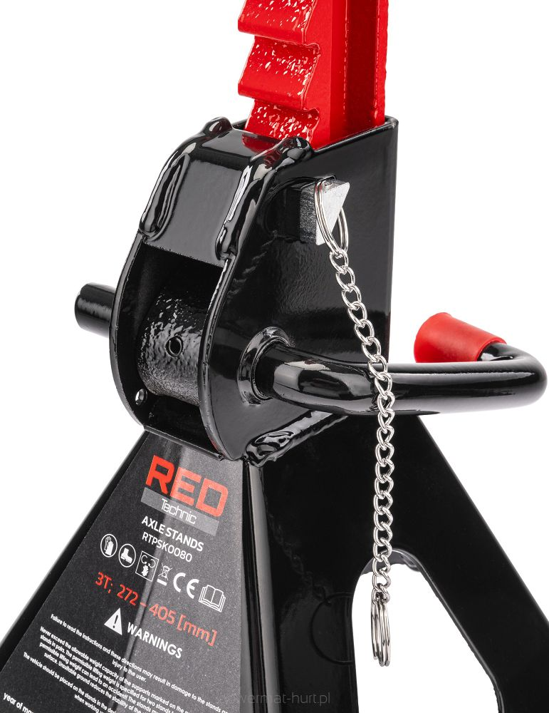 Set 2 capre auto cu autoblocare 3 T, Redtechnic RTPSK0080 - imaginea 2