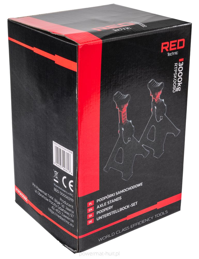 Set 2 capre auto cu autoblocare 3 T, Redtechnic RTPSK0080 - imaginea 3