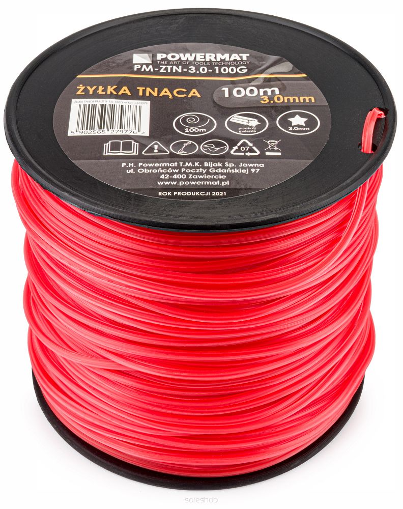 Fir pentru mosor cositoare 3 mm 100m stea PM-ZTN-3.0-100G , Powermat PM0979