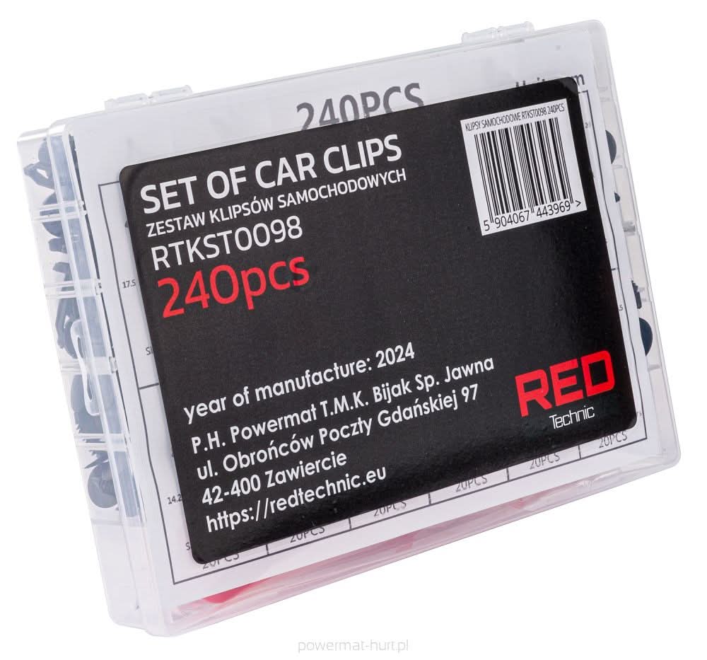 Cleme si agrafe auto 245 buc , Redtechnic RTKST0098 - imaginea 4