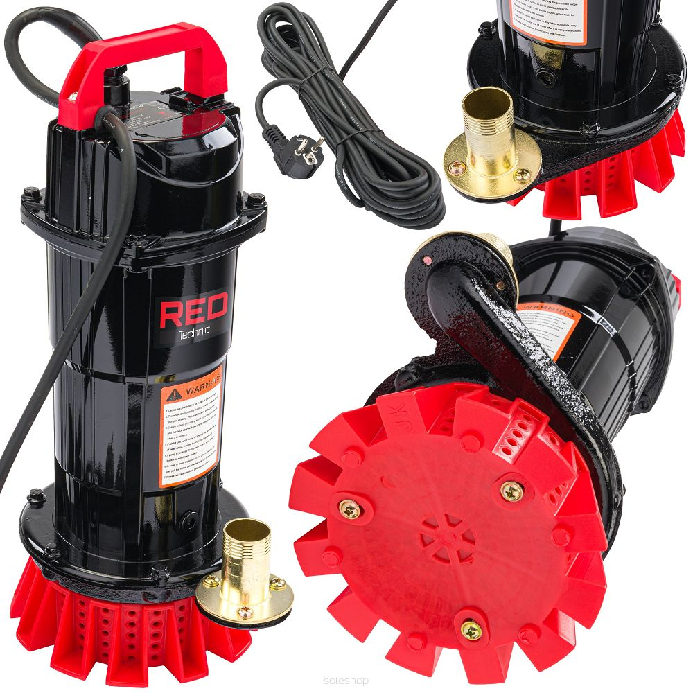 Pompa pentru apa curata/murdara 8000l/h , 1", 650 W, Redtechnic RTPDW0072