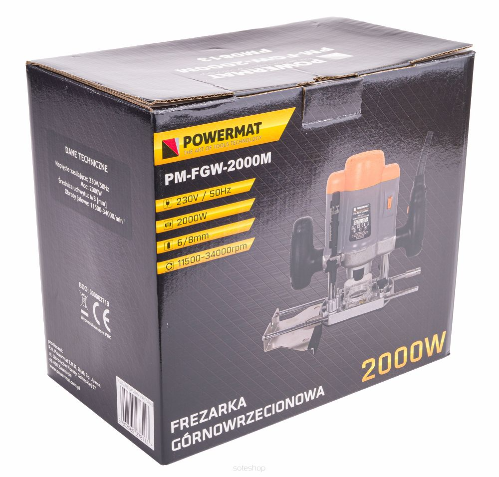 Freza electrica , 2000W ,PM-FGW-2000M , Powermat PM0813