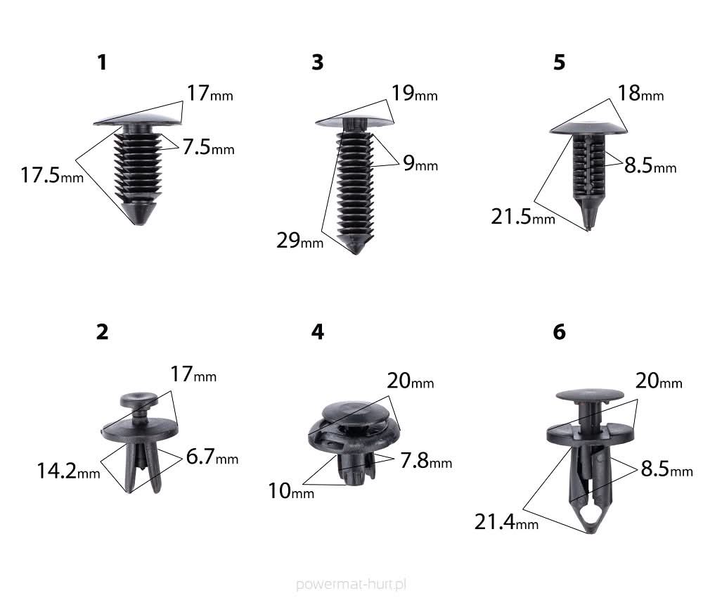 Cleme si agrafe auto 245 buc , Redtechnic RTKST0098 - imaginea 8