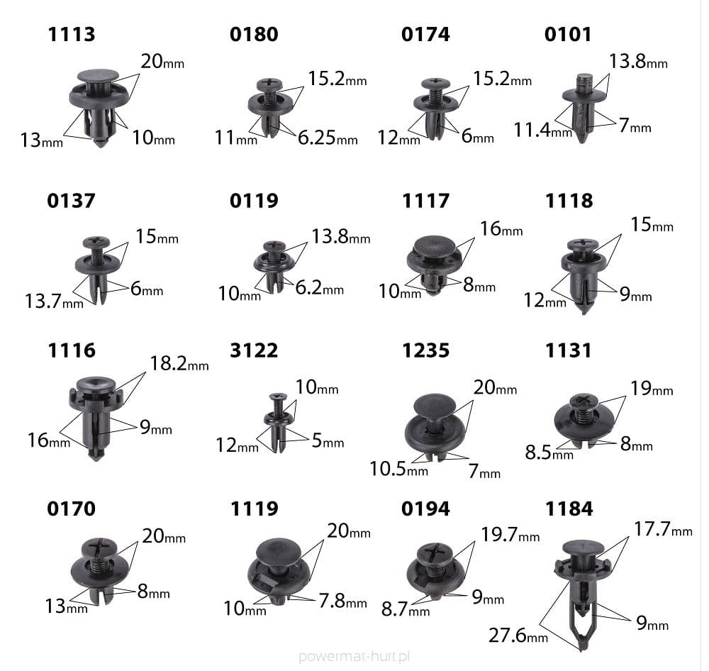 Cleme si agrafe auto 635 buc , Redtechnic RTKST0100 - imaginea 11